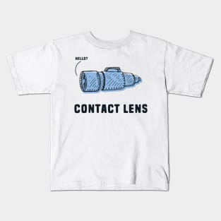 Funny Contact Lens Pun Kids T-Shirt